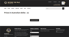 Desktop Screenshot of beyondthepale.com.au
